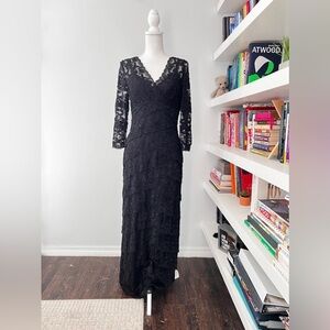 Marina Lace beaded Dress Black size 10